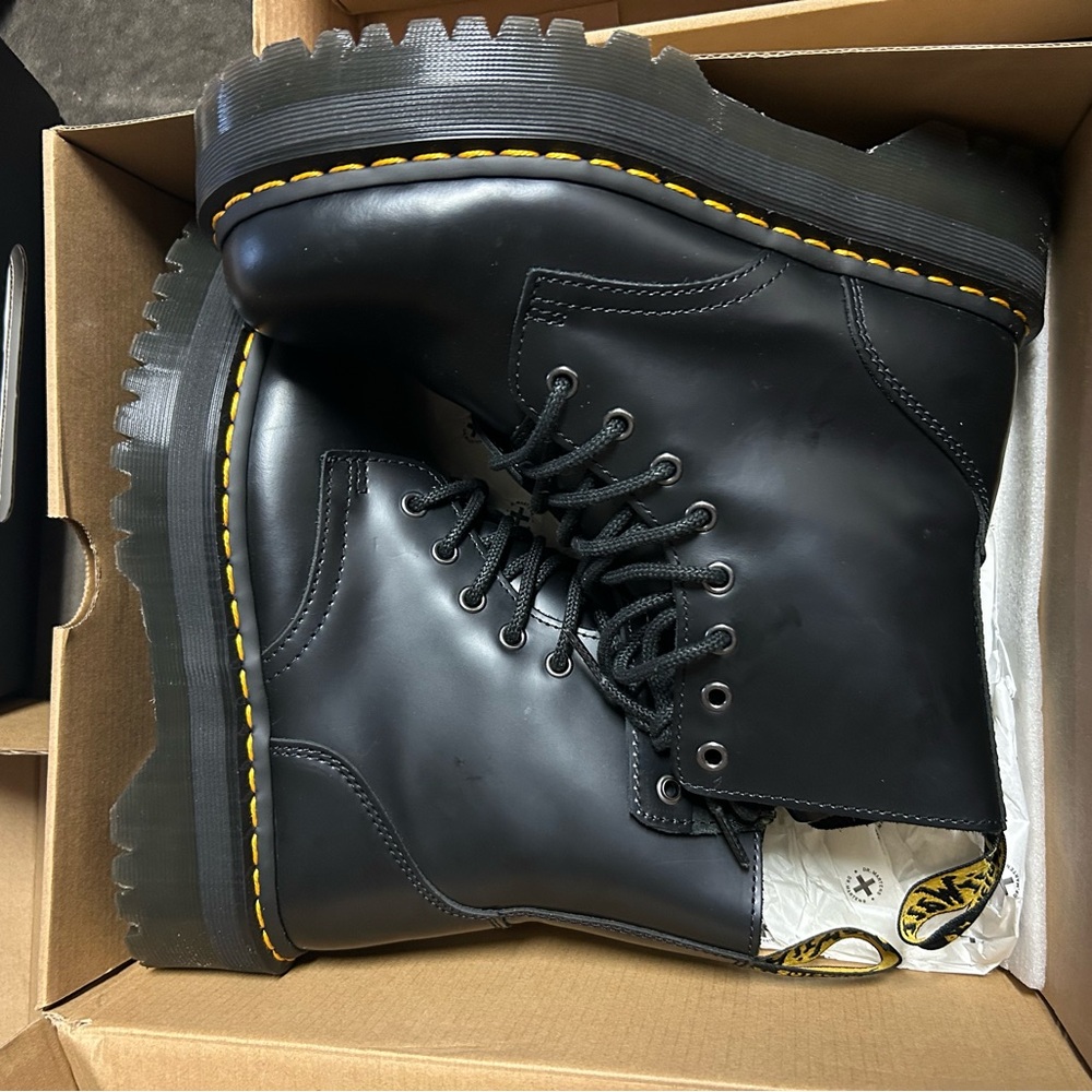 Dr. Martens Black Leather Ankle Boots
